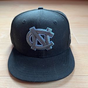 New Era North Carolina Flat Brim Fitted Hat